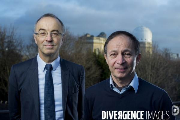 Gabriel Chardin et Luc Blanchet, physiciens.