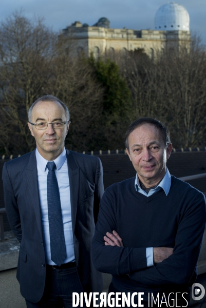 Gabriel Chardin et Luc Blanchet, physiciens.