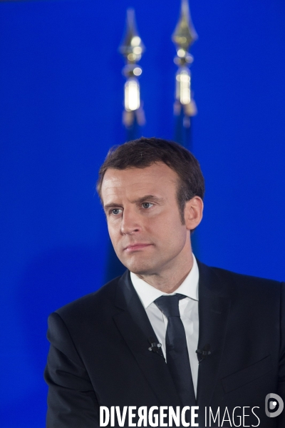 Emmanuel Macron rencontre les associations ultramarines de l Héxagone à son QG de campagne le Samedi 8 Avril 2017.