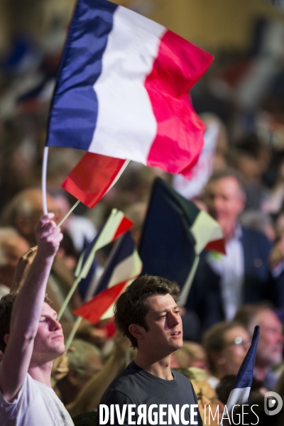 Meeting du Candidat de la droite et du centre François FILLON à la Porte de Versailles à Paris