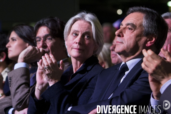 Meeting du Candidat de la droite et du centre François FILLON à la Porte de Versailles à Paris