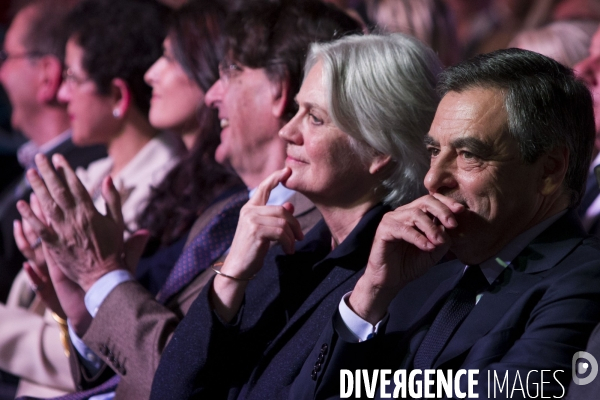 Meeting du Candidat de la droite et du centre François FILLON à la Porte de Versailles à Paris