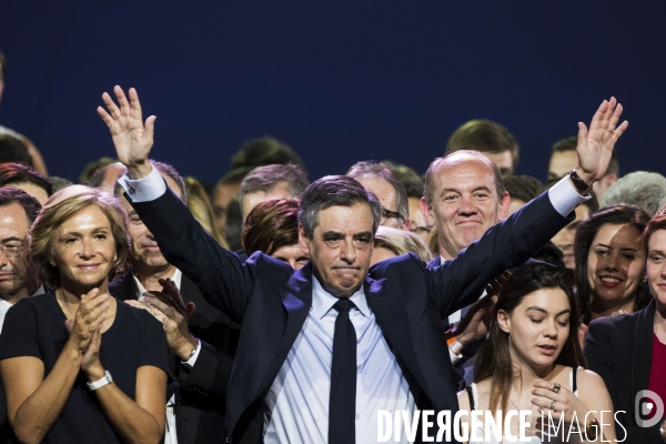 Meeting du Candidat de la droite et du centre François FILLON à la Porte de Versailles à Paris