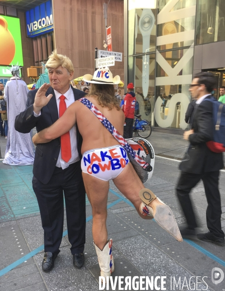 Un faux donald trump sur times square