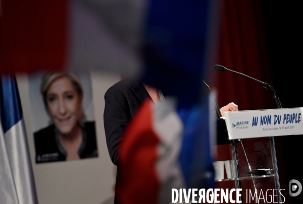 Meeting de Marine Le Pen à Arcis sur Aube