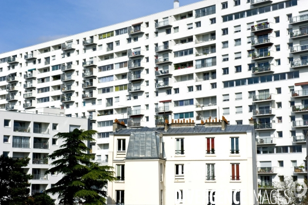 Immobilier a Paris.Vue depuis lla coulee verte Rene Dumont, une high line parisienne.