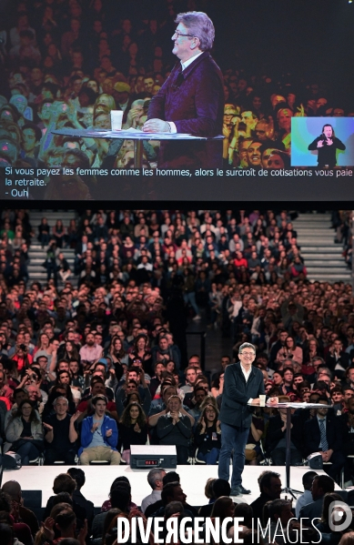 Meeting de Jean Luc Melenchon à Lille