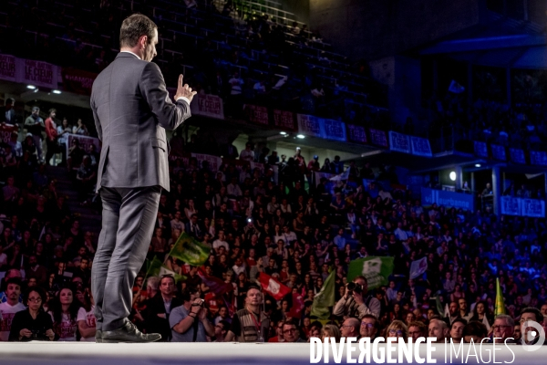 Benoît Hamon en campagne dans le Rhône