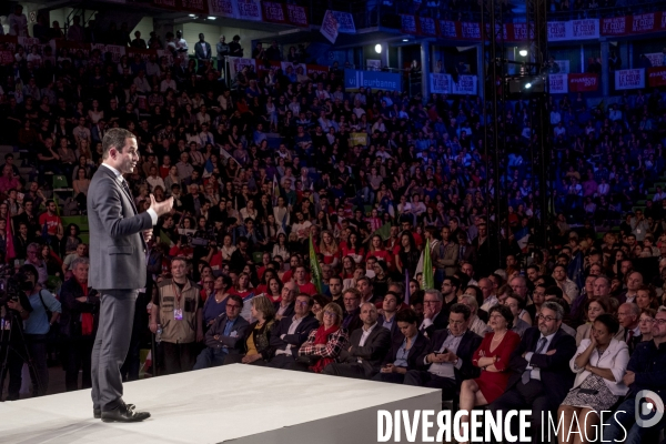 Benoît Hamon en campagne dans le Rhône