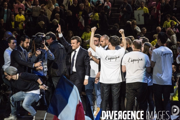 Emmanuel Macron - Meeting à Bercy