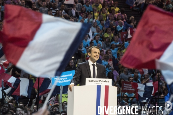 Emmanuel Macron - Meeting à Bercy