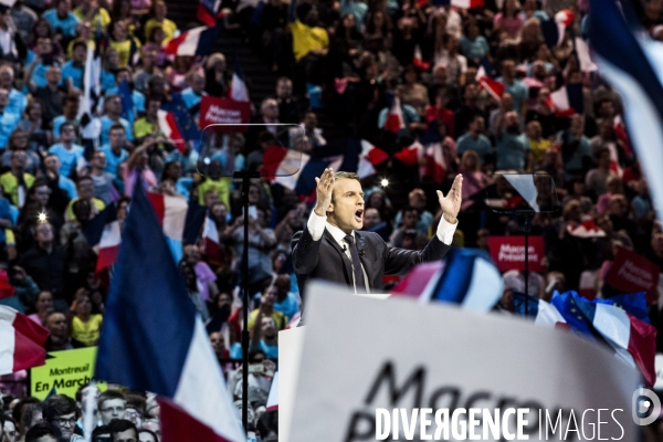 Emmanuel Macron - Meeting à Bercy