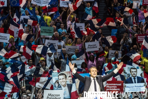 Emmanuel Macron - Meeting à Bercy