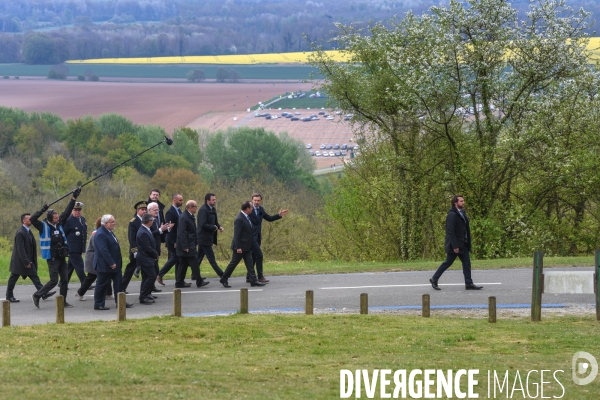 François Hollande au Chemin des Dames