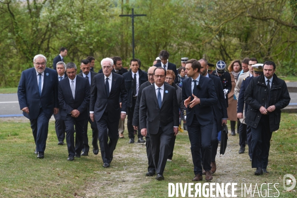 François Hollande au Chemin des Dames