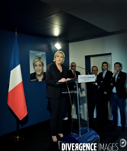 Déclaration de Marine Le Pen