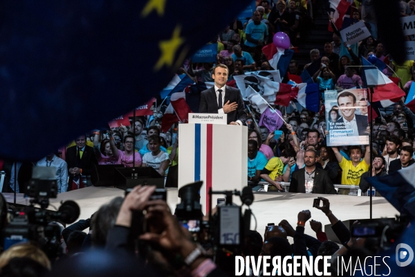 Meeting d Emmanuel Macron à l AccorHotels Arena