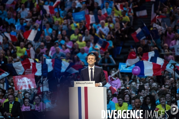 Meeting d Emmanuel Macron à l AccorHotels Arena