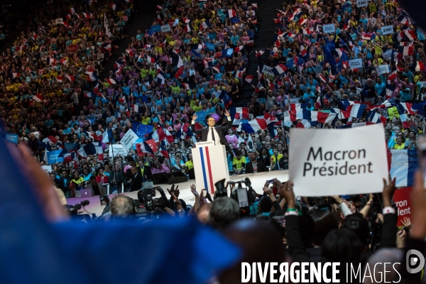 Meeting d Emmanuel Macron à l AccorHotels Arena