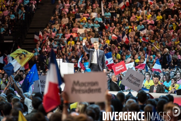 Meeting d Emmanuel Macron à l AccorHotels Arena