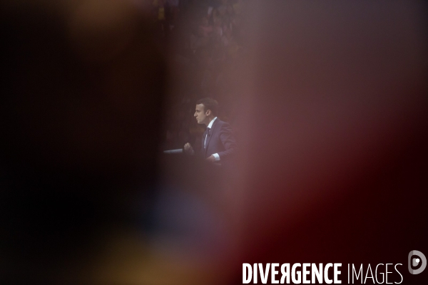 Meeting d Emmanuel Macron à l AccorHotels Arena