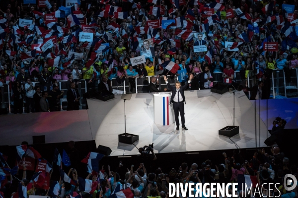 Meeting d Emmanuel Macron à l AccorHotels Arena