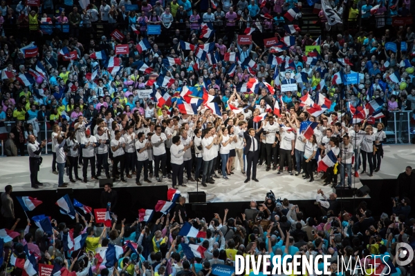 Meeting d Emmanuel Macron à l AccorHotels Arena