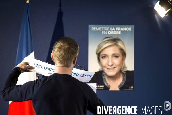 Déclaration de Marine LE PEN au lendemain de l attentat ayant couté la vie à un policier sur les Champs Elyséees