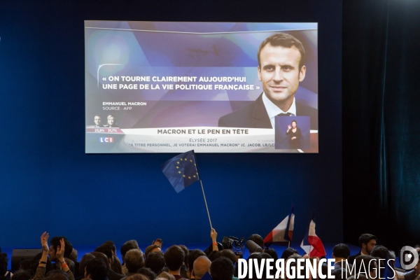 Résultats QG Macron 1er tour Présidentielle