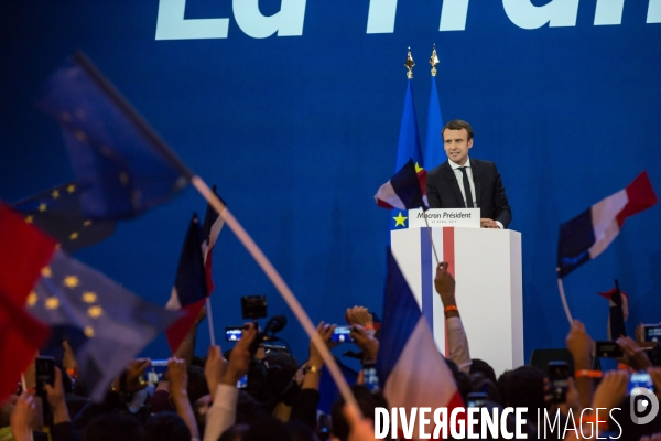 Résultats QG Macron 1er tour Présidentielle