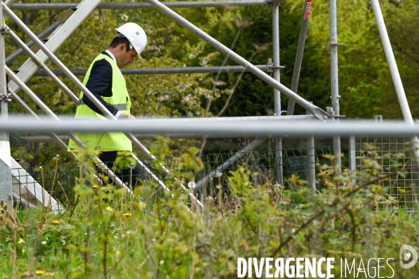 Benoît Hamon visite les travaux du métro de Rennes