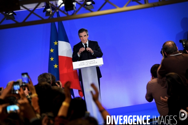 François Fillon / Soirée du premier tour de la presidentielle