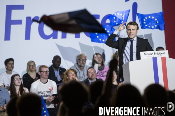 Meeting d Emmanuel MACRON à Arras