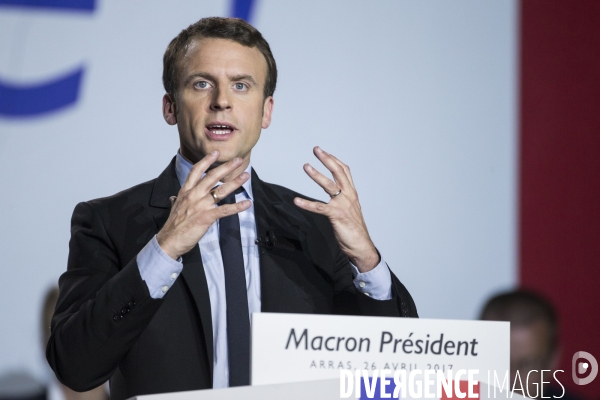 Meeting d Emmanuel MACRON à Arras