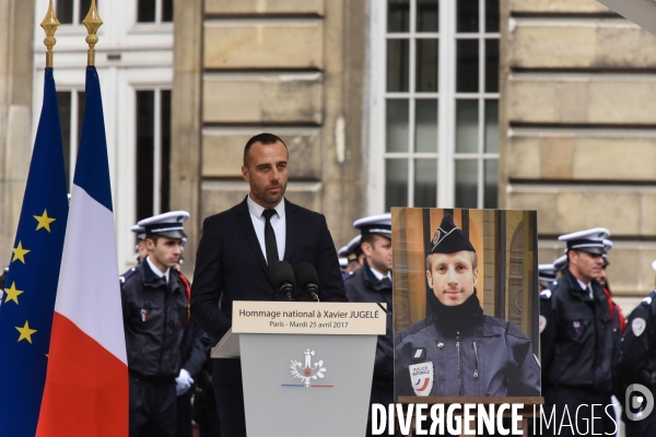 Hommage au policier tué, Xavier Jugelé