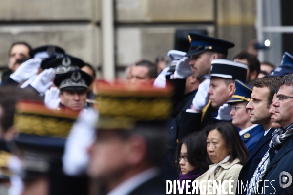 Hommage au policier tué, Xavier Jugelé