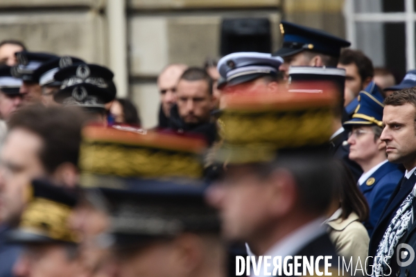 Hommage au policier tué, Xavier Jugelé