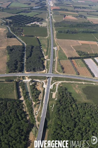 Vue aérienne de Nîmes