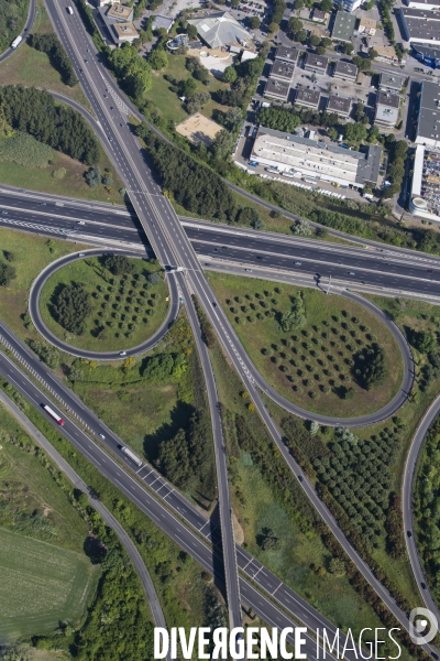 Vue aérienne de Nîmes