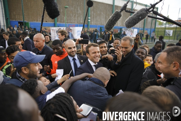 Emmanuel Macron à Sarcelles