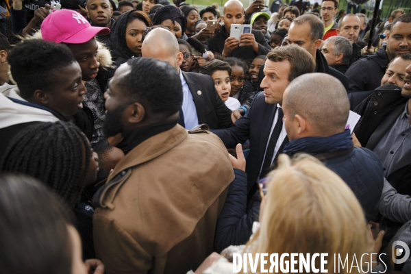 Emmanuel Macron à Sarcelles