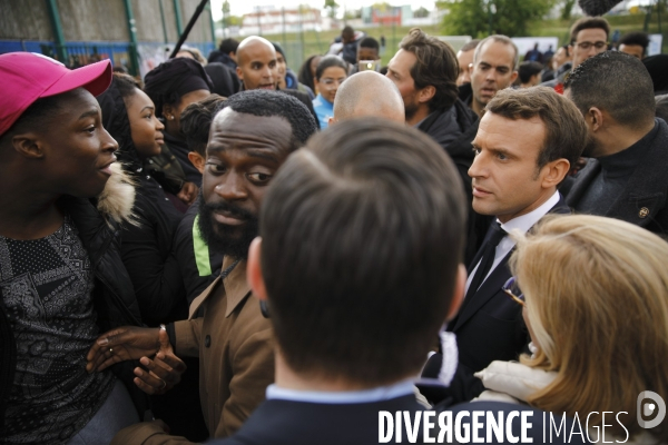 Emmanuel Macron à Sarcelles