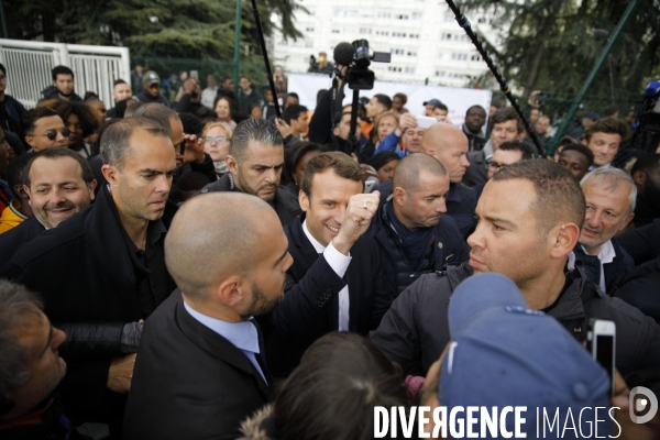 Emmanuel Macron à Sarcelles