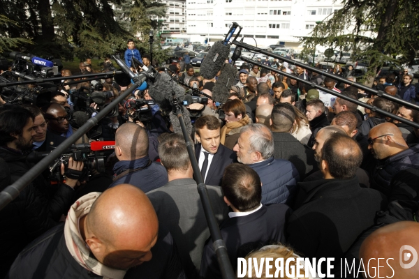 Emmanuel Macron à Sarcelles