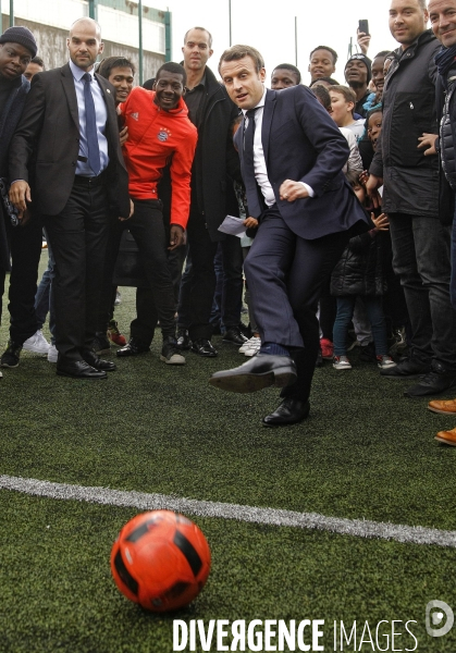 Emmanuel Macron à Sarcelles