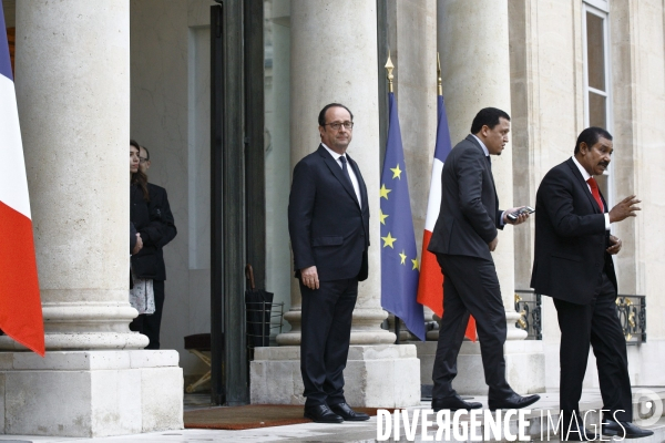 François Hollande reçoit Arnold Schwarzenegger