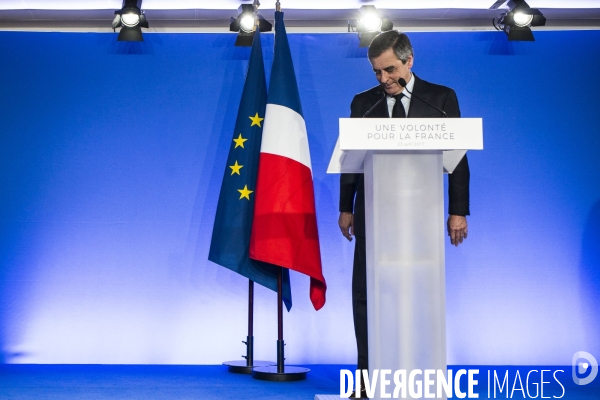 CP2017 : Déclaration de François Fillon, premier tour.