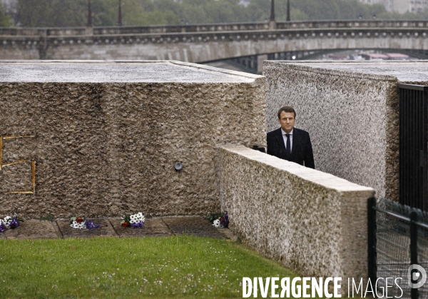 Emmanuel Macron Mémorial des Martyrs de la Déportation