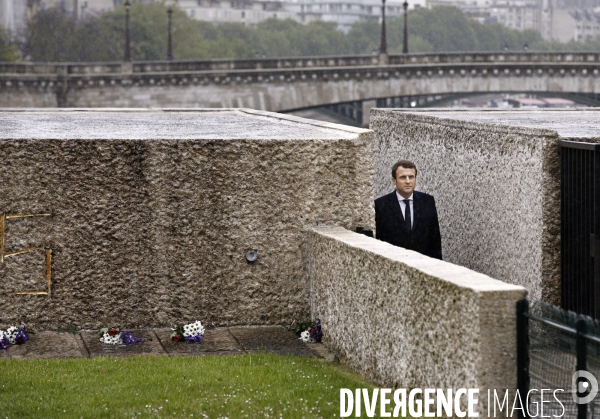 Emmanuel Macron Mémorial des Martyrs de la Déportation