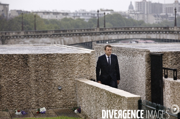 Emmanuel Macron Mémorial des Martyrs de la Déportation